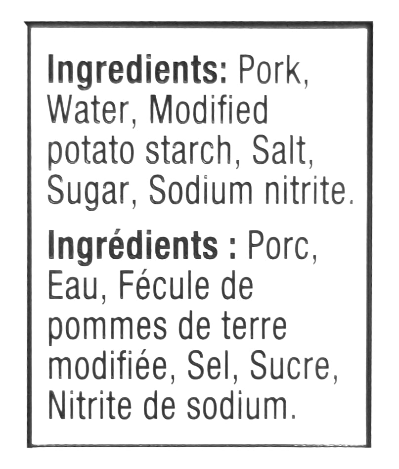 Spam25_angle2SPAM Luncheon Meat, 25% Less Sodium, 340g/ 12 oz. Ingredients